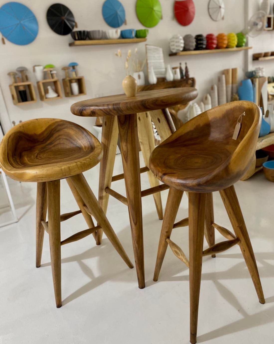 Ensemble petit salon en bois design