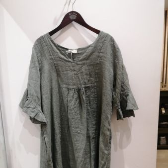 robe en lin  gris  60