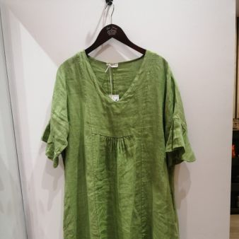 robe en lin  vert  60